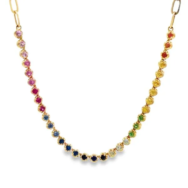 Colored Gemstone Necklace Image 2 Miner's Den Jewelers Royal Oak, MI