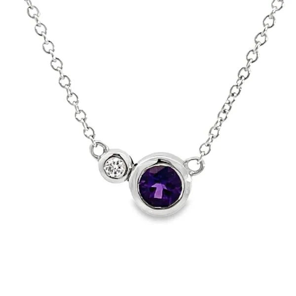Amethyst and Diamond Necklace Miner's Den Jewelers Royal Oak, MI