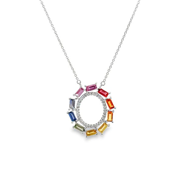 Colored Gemstone Necklace Image 2 Miner's Den Jewelers Royal Oak, MI