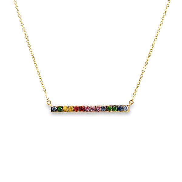 Colored Gemstone Necklace Image 2 Miner's Den Jewelers Royal Oak, MI
