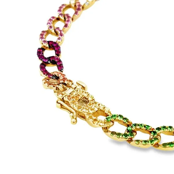 Colored Gemstone Bracelet Image 2 Miner's Den Jewelers Royal Oak, MI