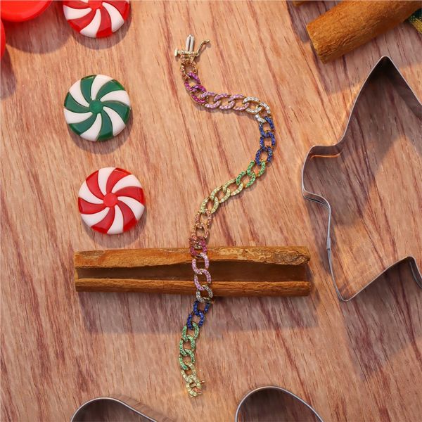 Rainbow Sapphire & Diamond Bracelet Image 3 Miner's Den Jewelers Royal Oak, MI