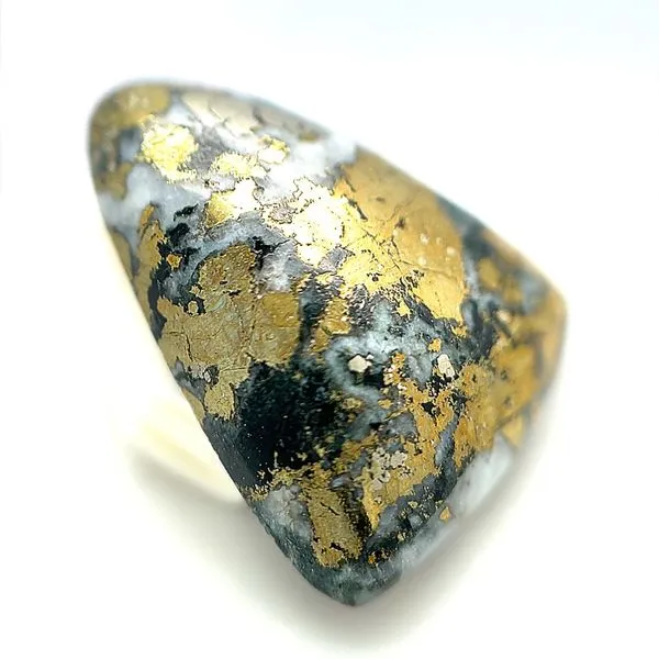 Apache Gold Cabachon (21 x 18mm)  Image 2 Miner's Den Jewelers Royal Oak, MI