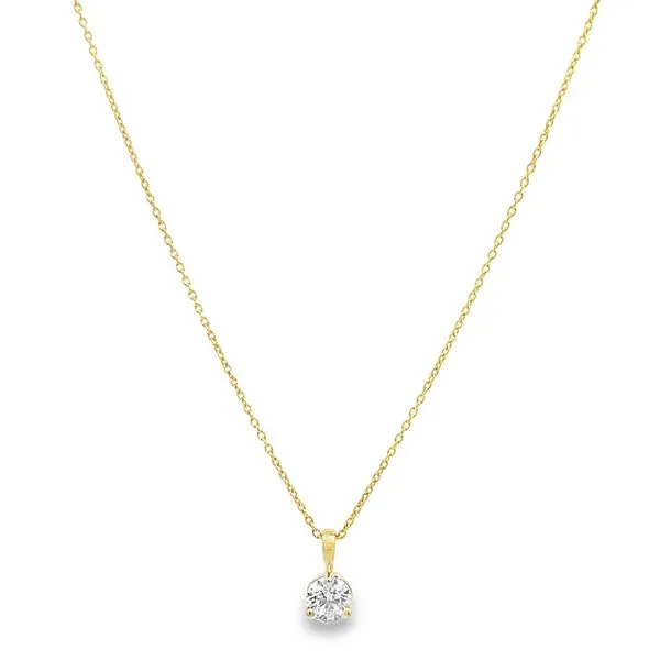 Natural Diamond Solitaire Necklace Image 2 Miner's Den Jewelers Royal Oak, MI