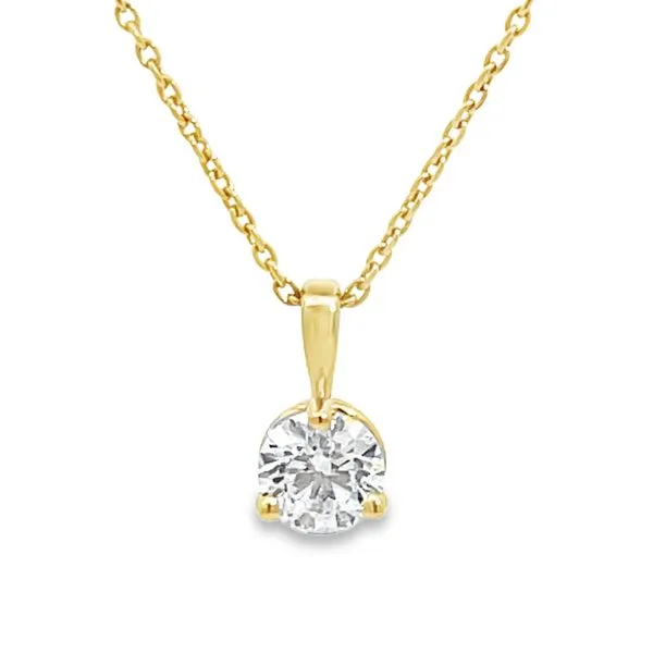 Natural Diamond Solitaire Necklace Miner's Den Jewelers Royal Oak, MI