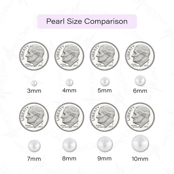 5mm Pearl Stud Earrings Image 2 Miner's Den Jewelers Royal Oak, MI
