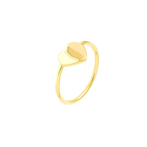 Gold Heart Wire Ring (Size 6) Image 3 Miner's Den Jewelers Royal Oak, MI