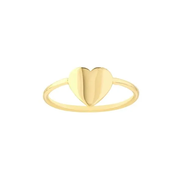 Gold Heart Wire Ring (Size 7) Miner's Den Jewelers Royal Oak, MI