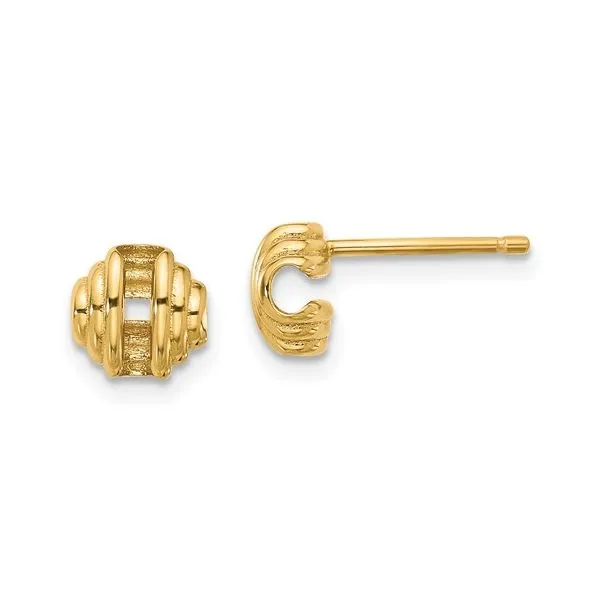 Gold Polished Post Earrings similar item image