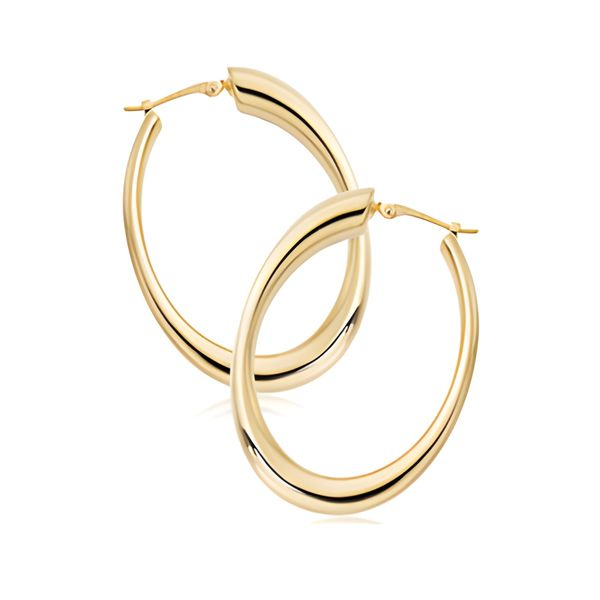 Oval Hoop Earrings Miner's Den Jewelers Royal Oak, MI