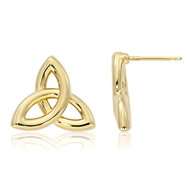 Gold Celtic Infinity Earrings Miner's Den Jewelers Royal Oak, MI