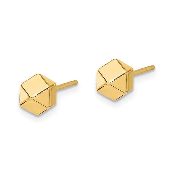 Geometric Ball Stud Earrings Image 2 Miner's Den Jewelers Royal Oak, MI