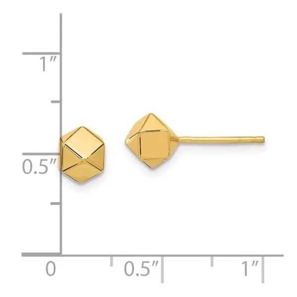 Geometric Ball Stud Earrings Image 4 Miner's Den Jewelers Royal Oak, MI