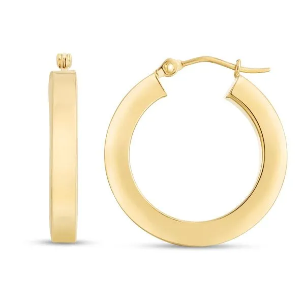 3x20mm Gold Wedding Band Hoops