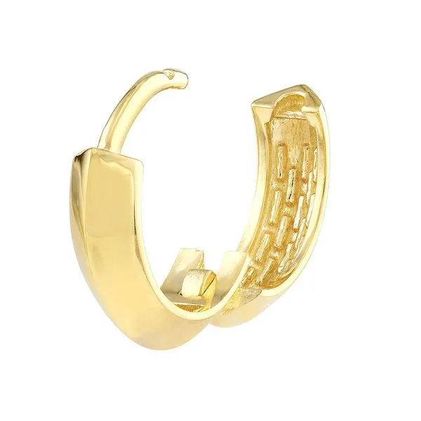 Knife Edge Polished Mini Hoops