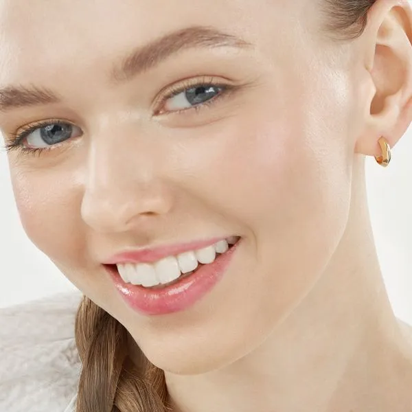 Knife Edge Polished Mini Hoops