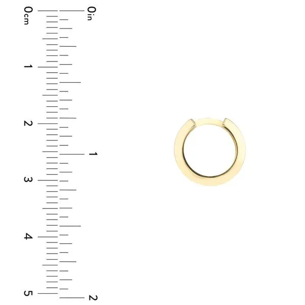 Knife Edge Polished Mini Hoops