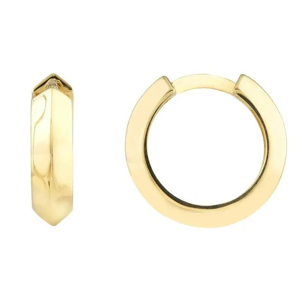 Knife Edge Polished Mini Hoops
