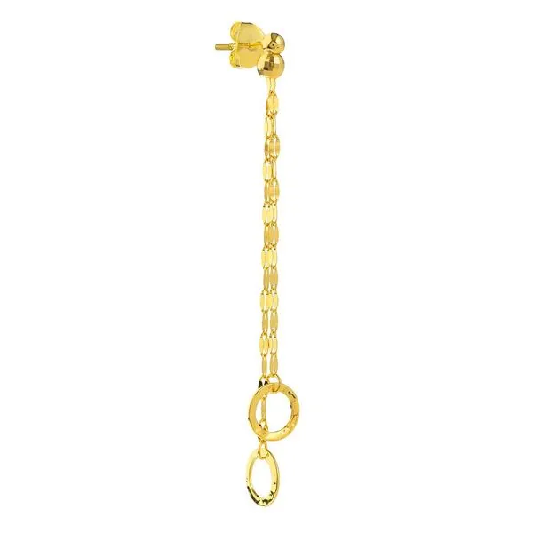 Double Strand Dangle Circle Earrings
