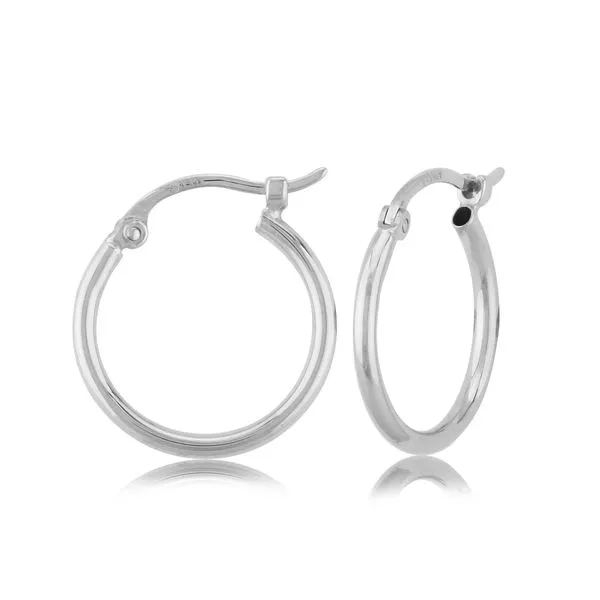 Medium Hoop Earrings 15mm Miner's Den Jewelers Royal Oak, MI