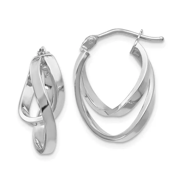 Twist Double Hoop Earring