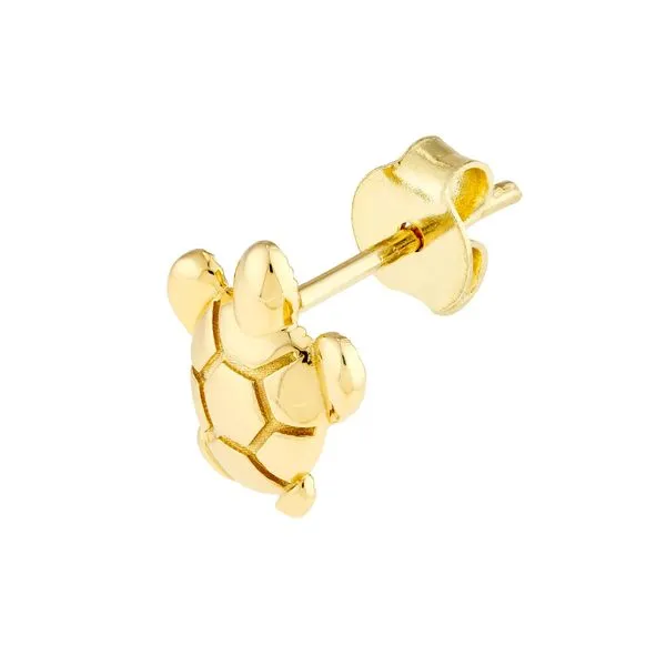 Sea Turtle Micro Stud Earrings Image 3 Miner's Den Jewelers Royal Oak, MI