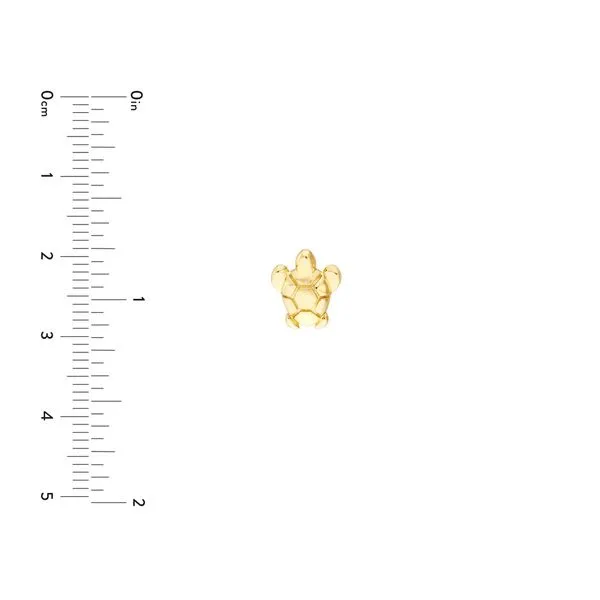 Sea Turtle Micro Stud Earrings Image 4 Miner's Den Jewelers Royal Oak, MI