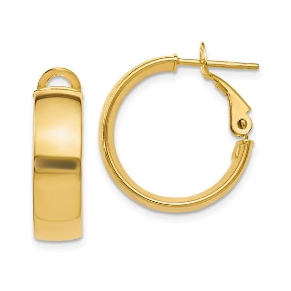 10K 5.8mm Hoop Earrings Miner's Den Jewelers Royal Oak, MI