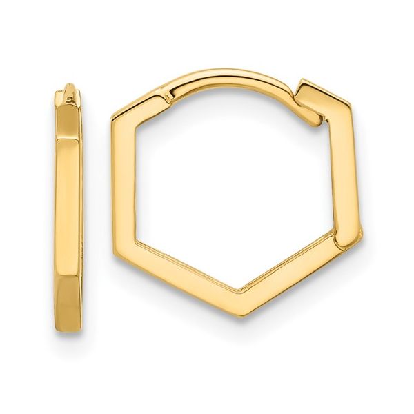 Geometric Hoop Earrings Miner's Den Jewelers Royal Oak, MI