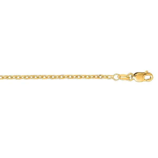 16\ - 14K Yellow Gold 1.9mm D/C Cable Chain