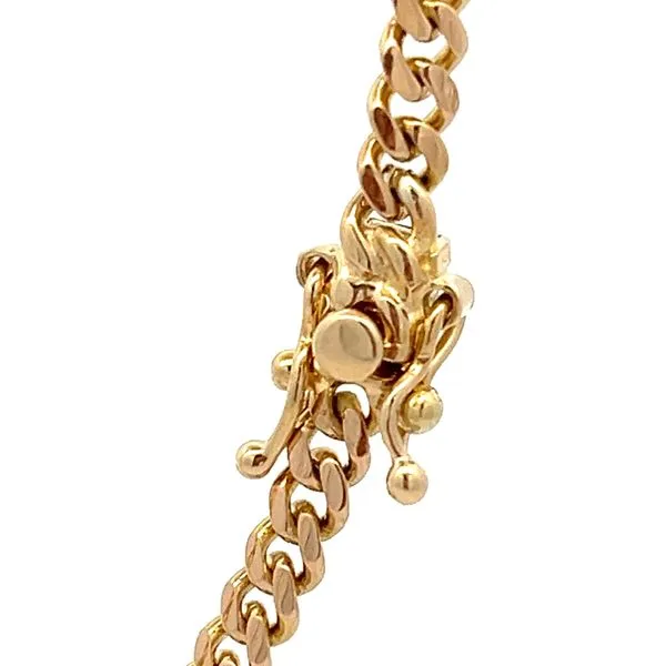 4.25mm 14 Karat Yellow Gold Miami Cuban Link Chain - 24&q...