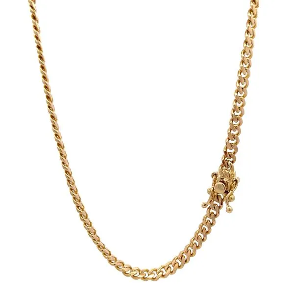 4.25mm 14 Karat Yellow Gold Miami Cuban Link Chain - 24&q...