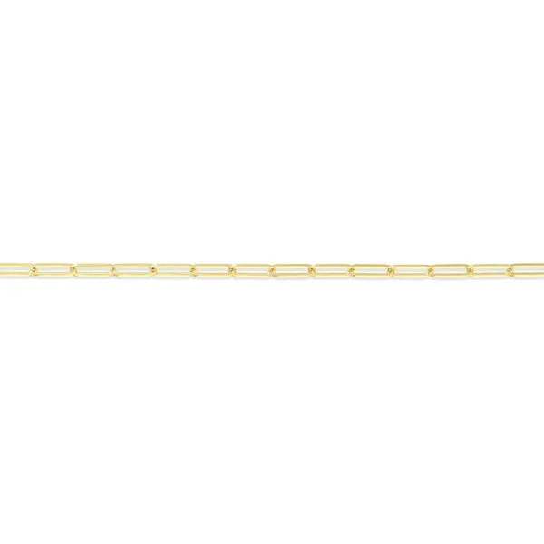 20\ - 14K Yellow Gold 2.1mm Paper Clip Chain
