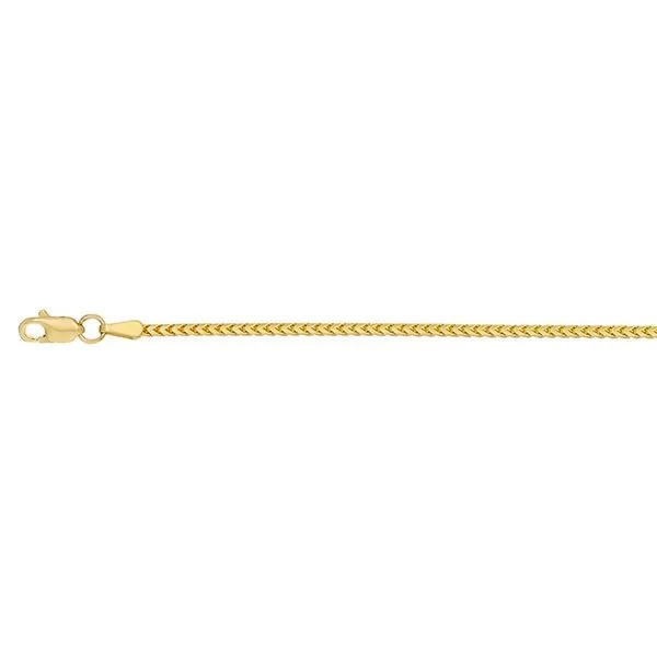 20\ - 14K Yellow Gold 1.5mm Solid Franco Chain