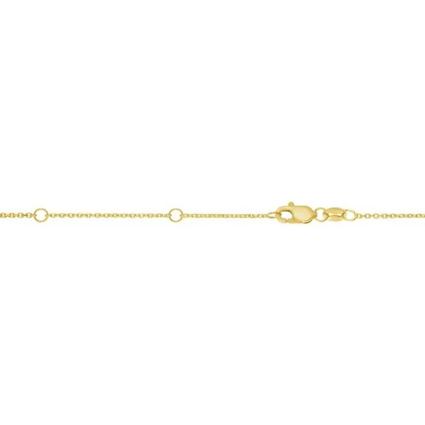 16-17-18\ - 14K Yellow Gold 0.87mm Extendable D/C Cable C...