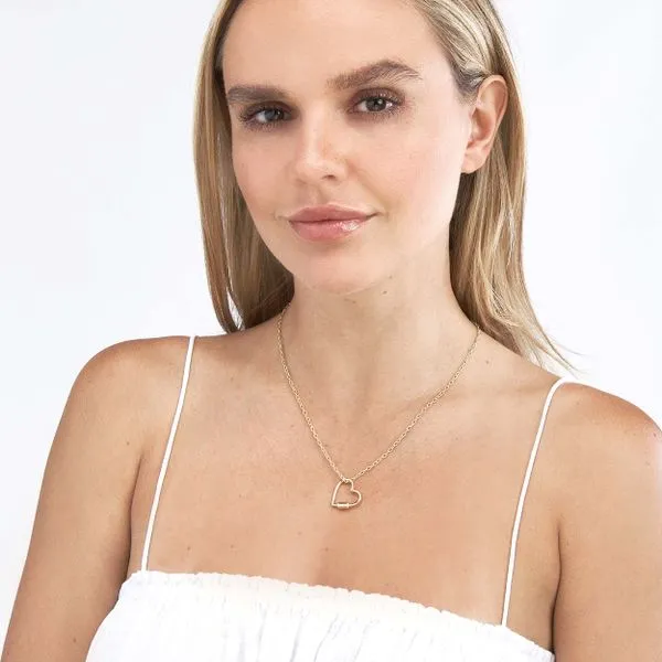 Heart Shaped Twist Barrel Lock Clasp Image 3 Miner's Den Jewelers Royal Oak, MI