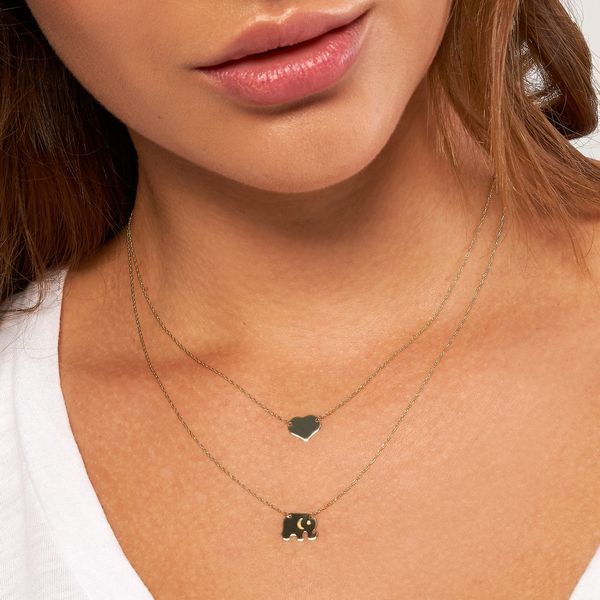 So You Mini Heart Adjustable Necklace Image 2 Miner's Den Jewelers Royal Oak, MI