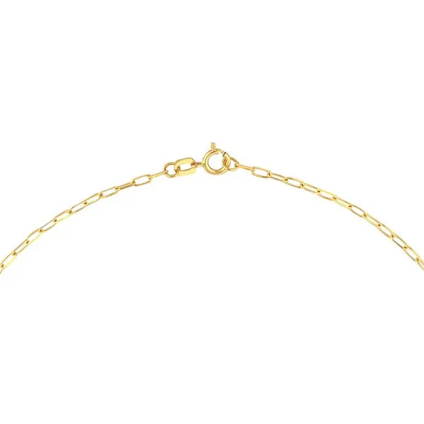 Dangle Heart Paper Clip Necklace Image 5 Miner's Den Jewelers Royal Oak, MI