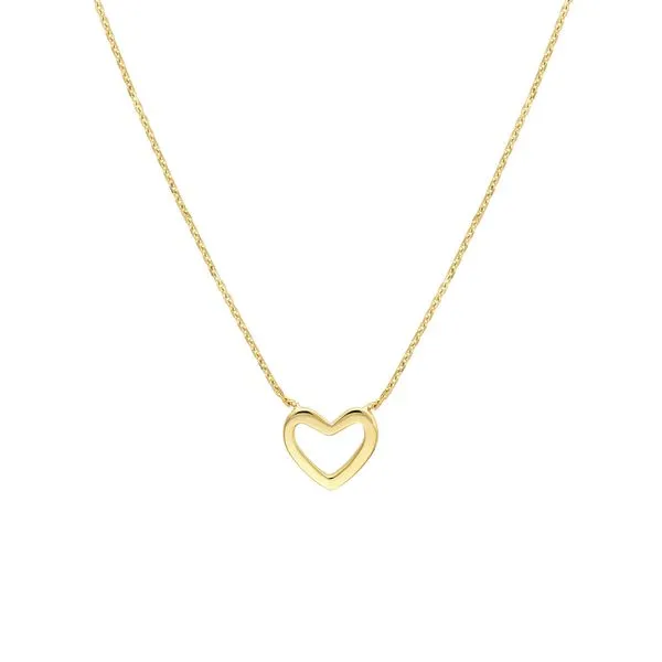 Mini Open Heart Necklace Miner's Den Jewelers Royal Oak, MI