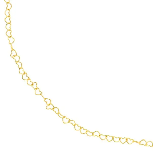 3.50mm Twist Heart Chain Miner's Den Jewelers Royal Oak, MI