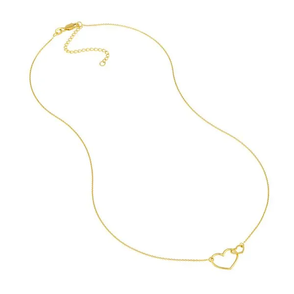 Interlocked Open Hearts Necklace