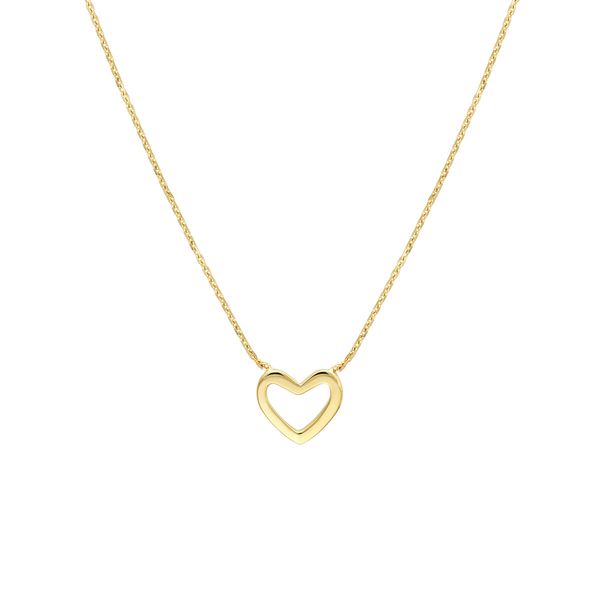 Mini Open Heart Necklace Miner's Den Jewelers Royal Oak, MI