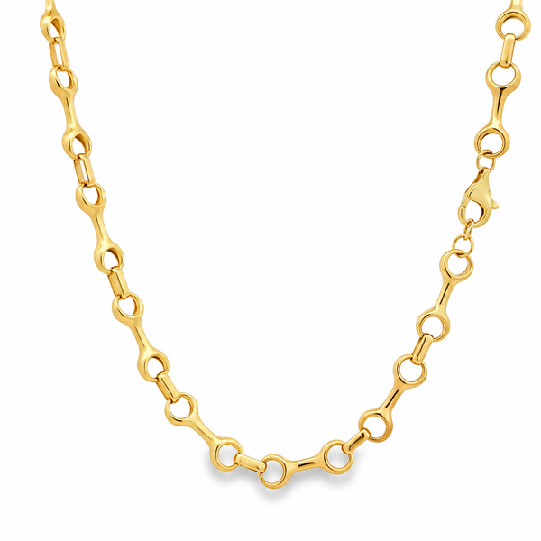 Gold Bone Link Chain - 18