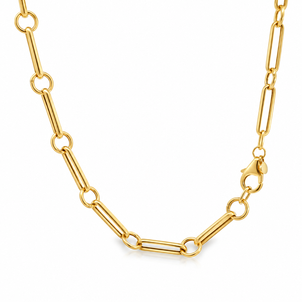 Gold Paperclip Chain - 18