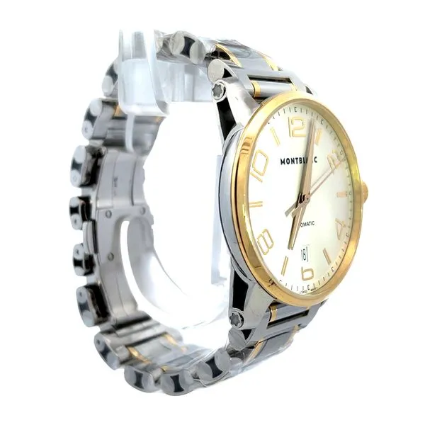 Two Tone Stainless Steel Montblanc Automatic Watch With Date Image 2 Miner's Den Jewelers Royal Oak, MI