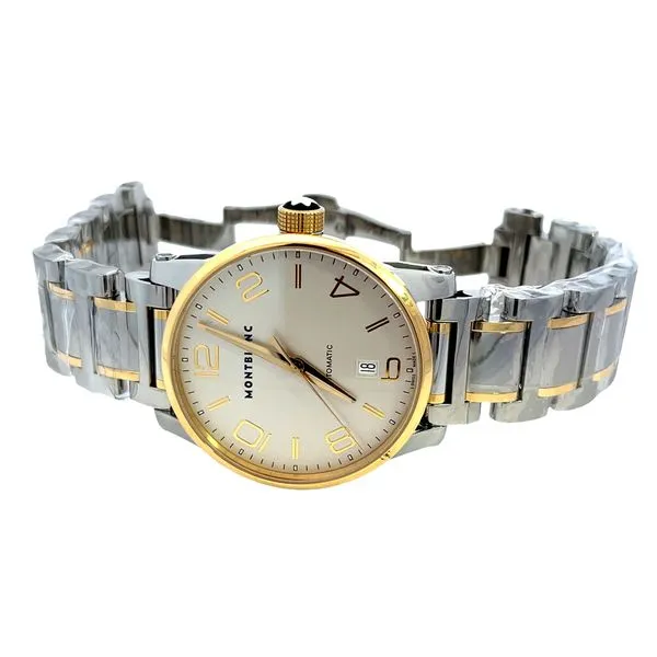 Two Tone Stainless Steel Montblanc Automatic Watch With Date Image 3 Miner's Den Jewelers Royal Oak, MI