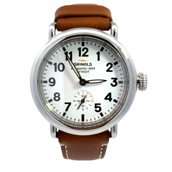 Shinola Brown Leather Argonite 1069 Quartz Watch Miner's Den Jewelers Royal Oak, MI