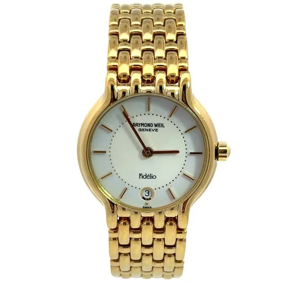 Yellow Tone Stainless Steel Raymond Weil Quartz Watch 4702 Miner's Den Jewelers Royal Oak, MI