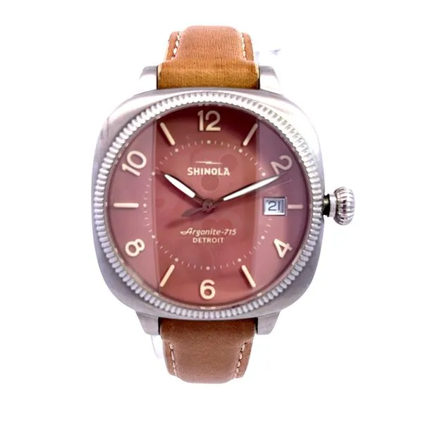 Shinola Stainless Steel Pink Face Argonite 715 Gomelsky Quartz Watch Miner's Den Jewelers Royal Oak, MI