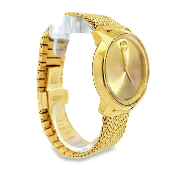 Movado Bold Gold Tone Stainless Steel Quartz Watch Image 2 Miner's Den Jewelers Royal Oak, MI
